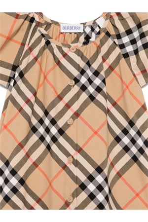 beige cotton dress BURBERRY KIDS | 8100990B9368